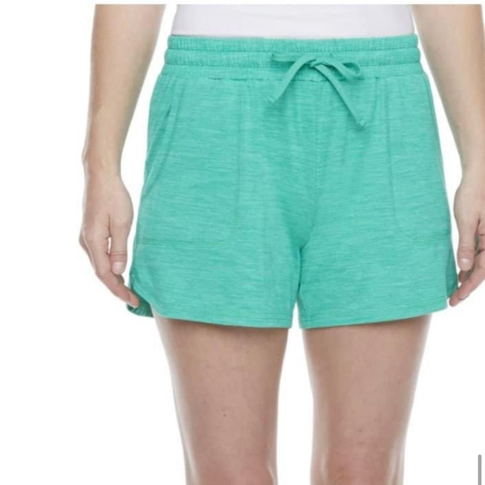 Cute mint green shorts.